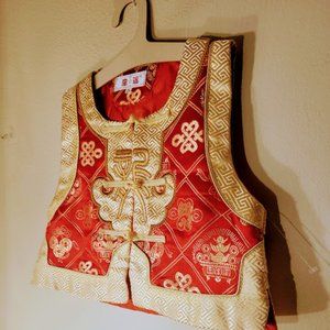 Little boys Chinese New Year Vest. Preowned